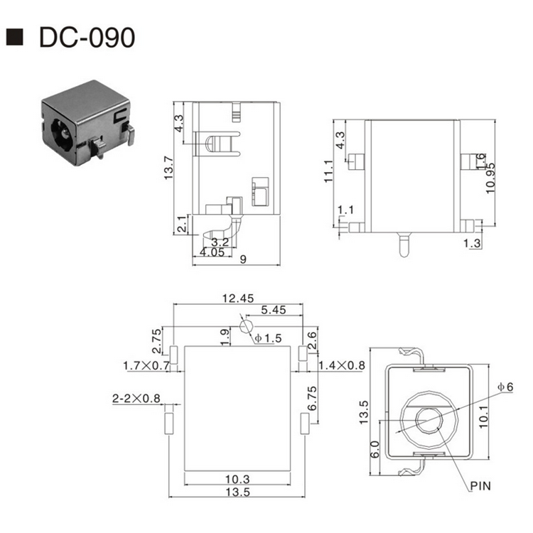 DC插座大電流